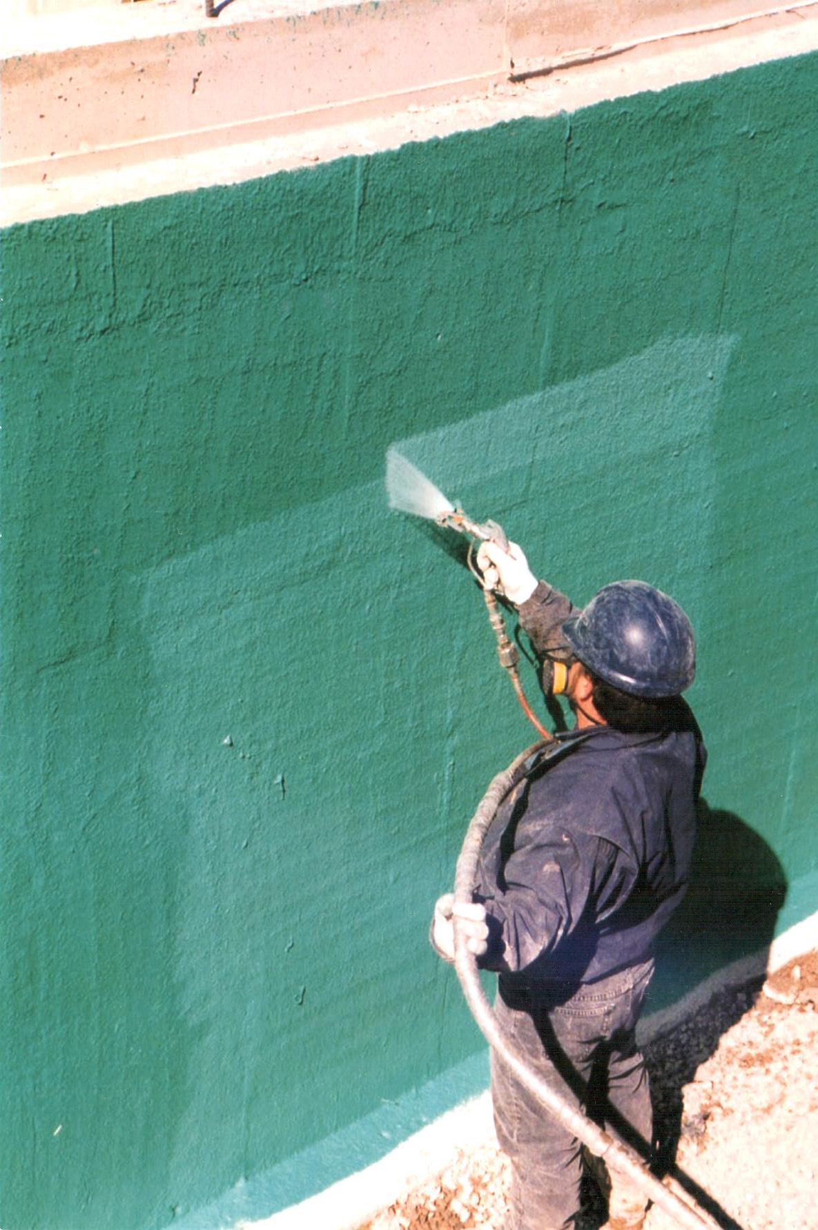 Spray on waterproofing